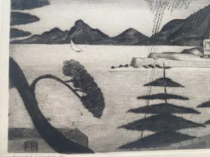 Lodewijk Schelfhout - Droge naald ets ‘Ajaccio’ kopen? Bied vanaf 100!