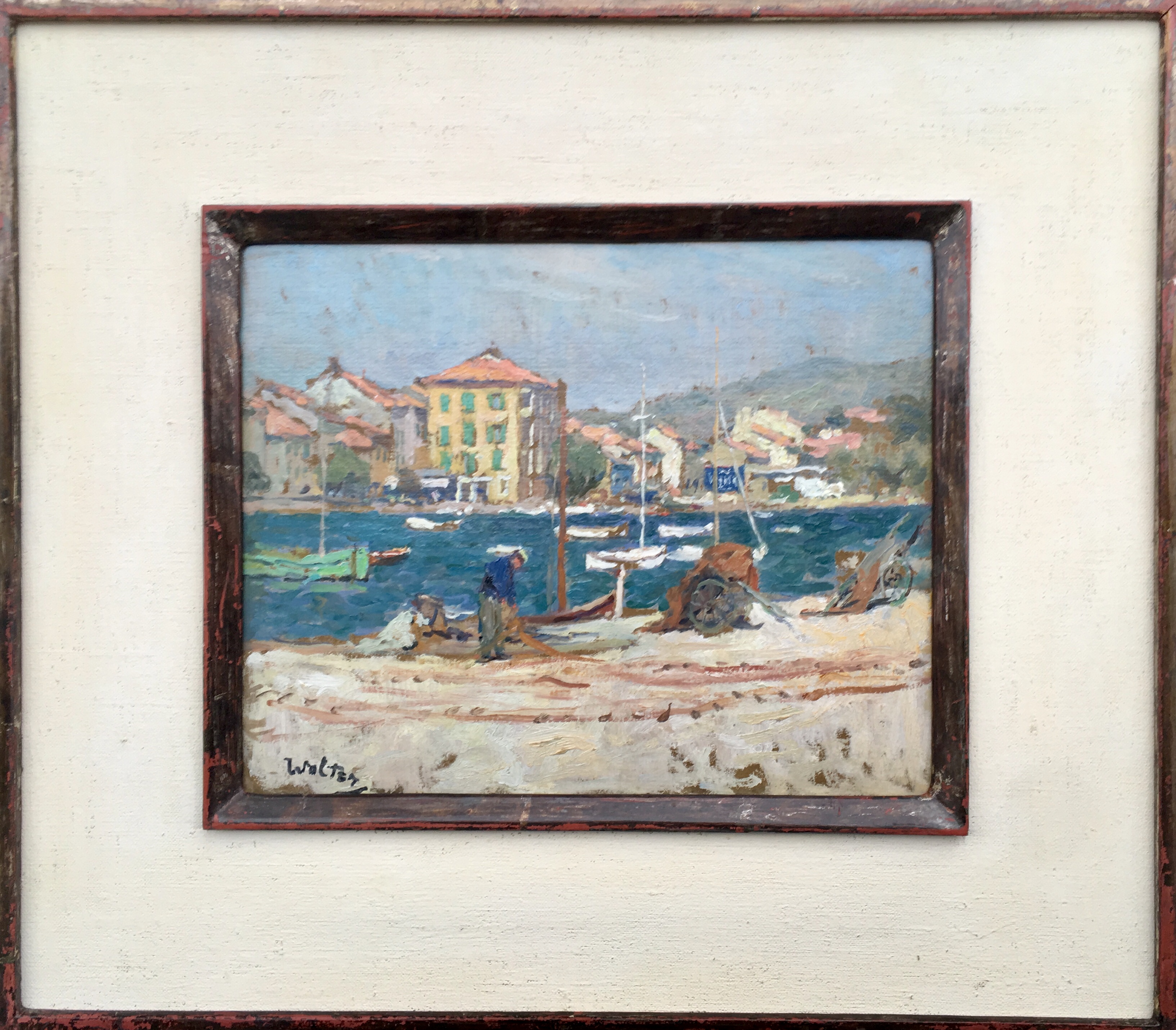 Hendrik Jan Wolter - Along the harbour of Sanary kopen? Bied vanaf 4000!