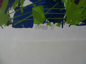 Ad van Hassel - Zeefdruk. ”Tulpen VII” ingelijst kopen? Bied vanaf 40!