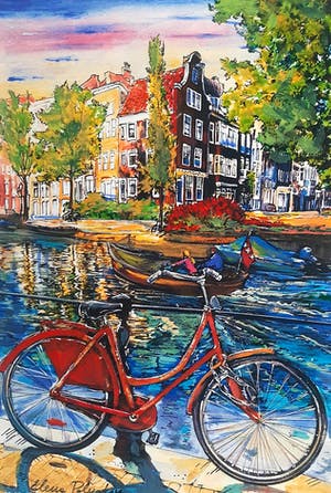 Elena Polyakova - Red bike in Amsterdam kopen? Bied vanaf 45!