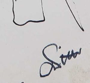 Franscz Witte - Pentekening, Vier landschappen kopen? Bied vanaf 1!