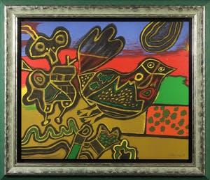 Corneille - Litho, L'oiseau - Ingelijst kopen? Bied vanaf 300!