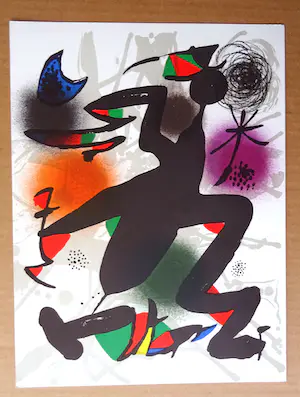 Joan Miro - Originele lithografie IV - Litografo (Band III) 1977 , Mourlot 1116 kopen? Bied vanaf 119!