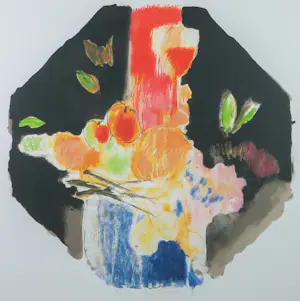 Jan Peter van Opheusden - Zeefdruk, Zonder titel - Ingelijst kopen? Bied vanaf 60!