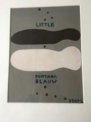 Reinier Lucassen - Unieke collage Little Fontana Blauw 990RL kopen? Bied vanaf 550!