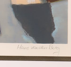 Hans van den Berg - Zeefdruk, Bordeaux - Ingelijst kopen? Bied vanaf 40!