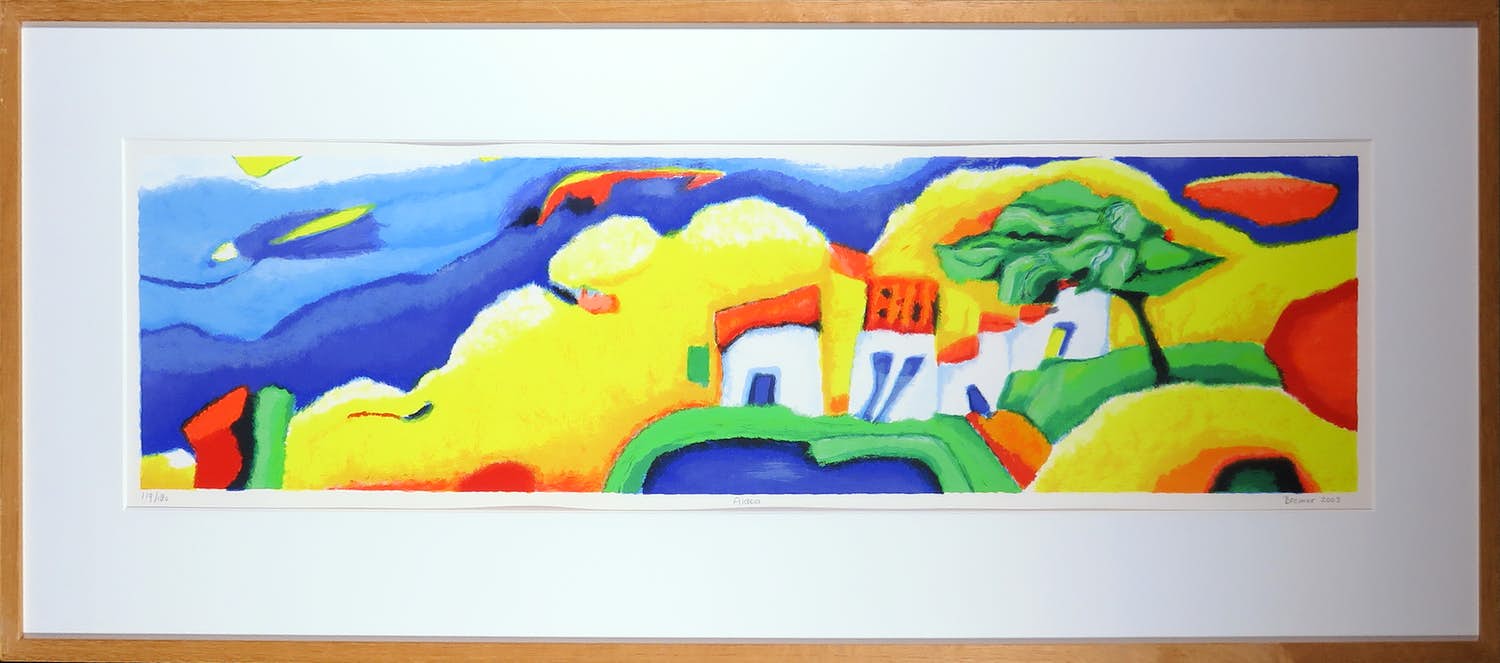 Saskia Bremer - Zeefdruk, Aldeia - Ingelijst (Zeer groot) verkocht voor € 1!