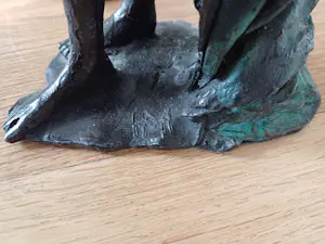 Marianne Houtkamp - Bronzen sculptuur: Vrouw met masker -1990 kopen? Bied vanaf 1000!