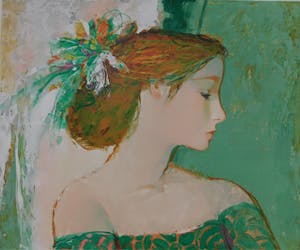 Sachiko Imai - Femme au Robe Verte kopen? Bied vanaf 35!