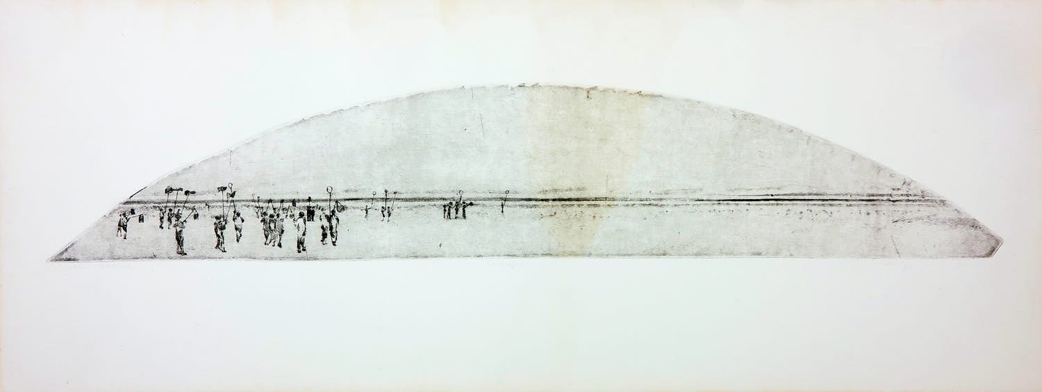 Wendelien Schonfeld - Ets, feestgangers verkocht voor € 35!