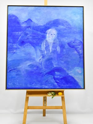 Niet of onleesbaar gesigneerd - Kind met dieren kopen? Bied vanaf 1!