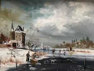 Henk Poeder - Winter in Holland kopen? Bied vanaf 250!