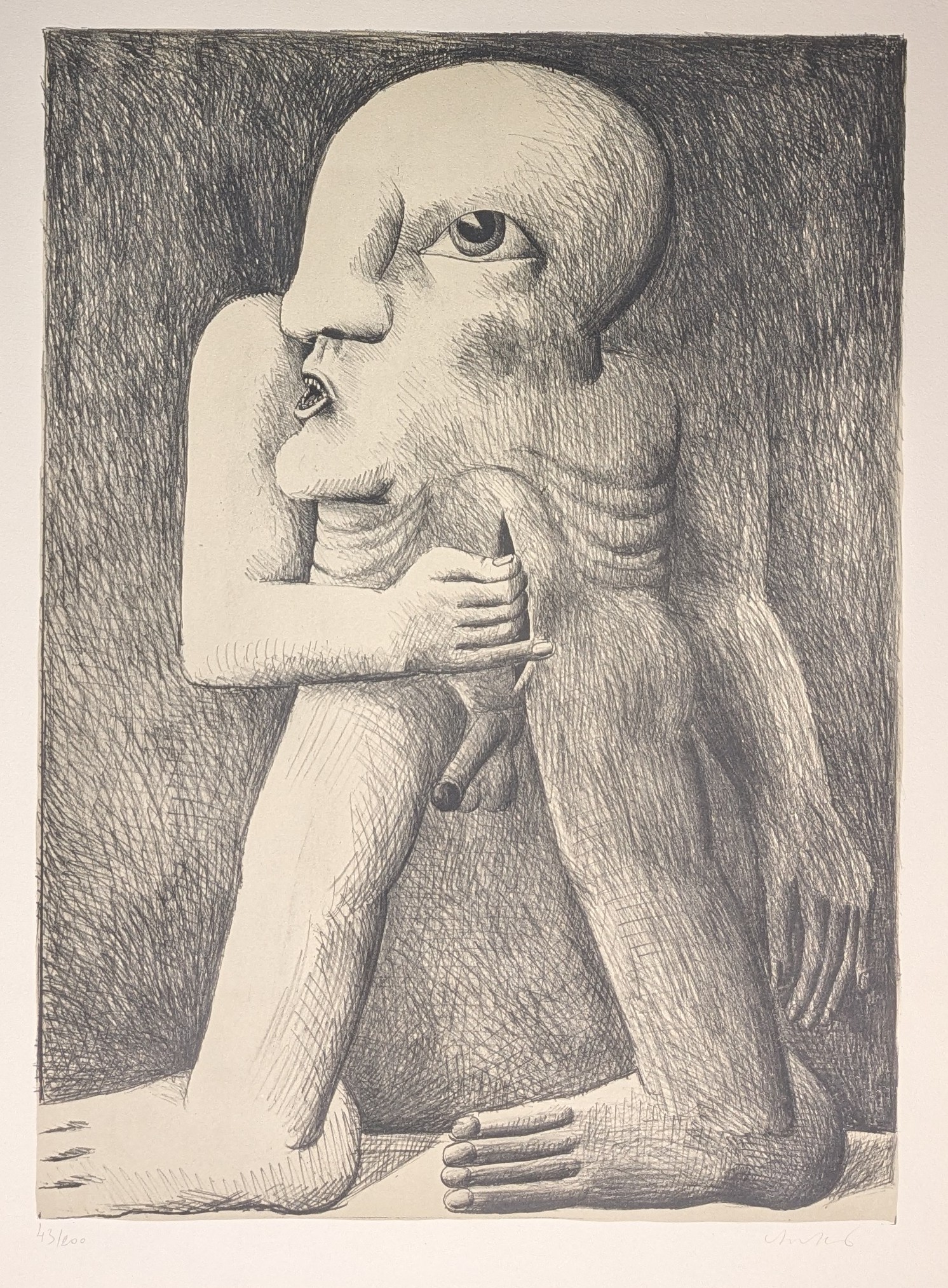 Horst Antes - Figur mit einer wunde kaufen? Bieten Sie von 295!