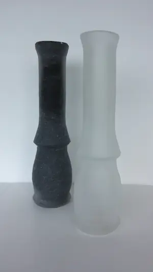 Bernard Heesen - / de Oude Horn, Twee grote vazen in zwart en wit - Oche Hora kopen? Bied vanaf 350!