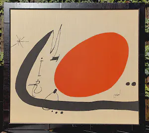 Joan Miro - Ma de proverbis, litho op synthetisch canvas (mooi ingelijst) kopen? Bied vanaf 325!