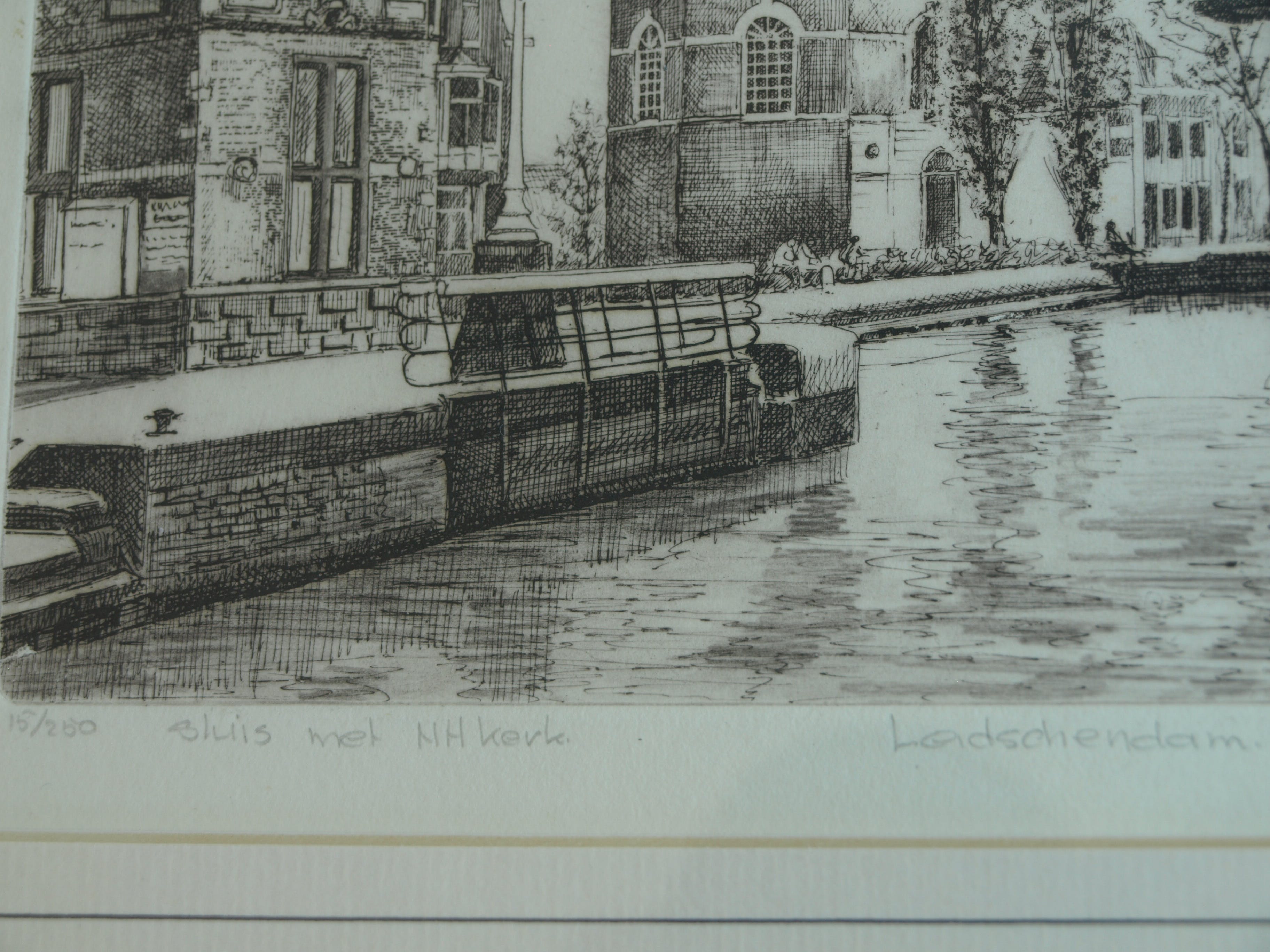 Anko C. Wieringa - Leidschendam, sluis met de Dorpskerk  kopen? Bied vanaf 1!