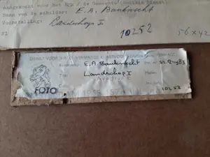 Eric Bauknecht - Gouache, Titel, Landschap I, op papier (ingelijst) kopen? Bied vanaf 70!