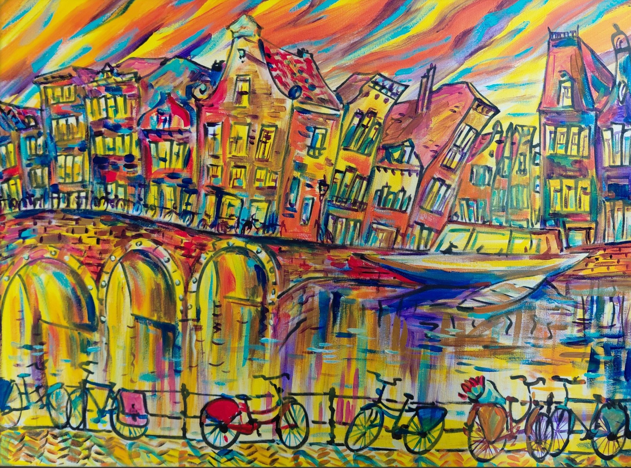 AcheterElva Polyakova - Evening in Amsterdam? Enchérissez de 349!