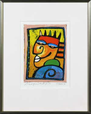 Clemens Briels - Zeefdruk, Headquarters VI verkocht voor € 50!