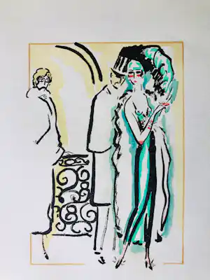 Kees van Dongen - In de garderobe - 1925 verkauft für € 200!