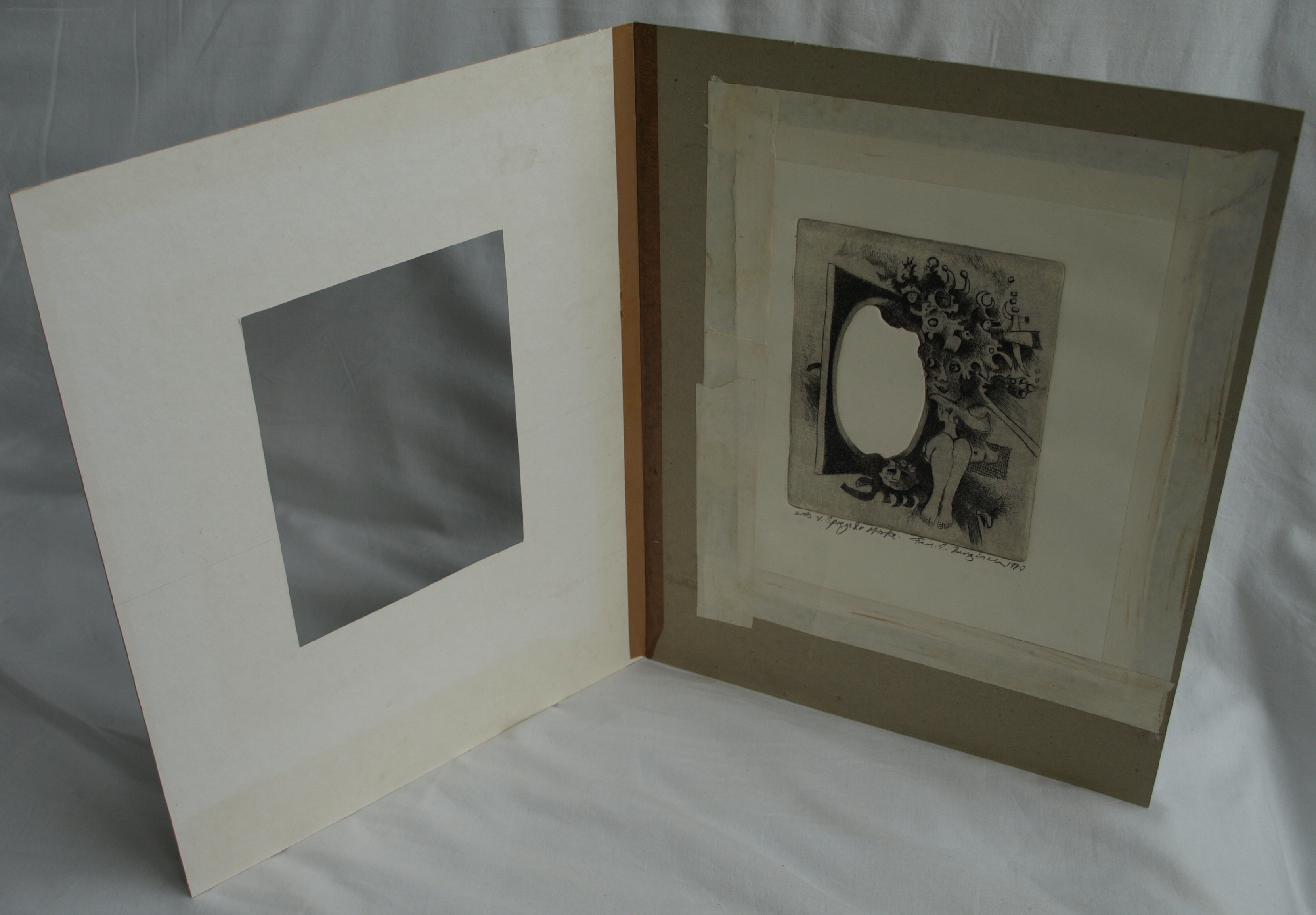 Niet of onleesbaar gesigneerd - Ets, Voor de Spiegel – gesigneerd - 1970 kopen? Bied vanaf 1!