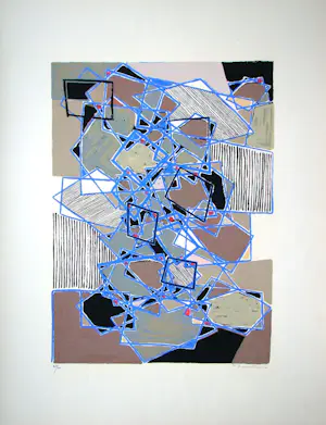 Natalia Dumitresco - Composition abstrait - Originele zeefdruck - 1954 kaufen? Bieten Sie von 140!