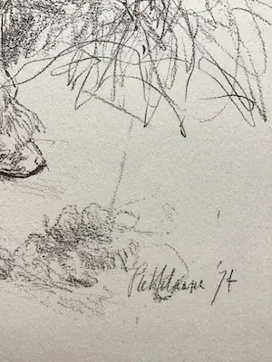 Piet Klaasse - Paarden, proefdrukken offsetlitho, 2-zijdig bedrukt, gesigneerd in druk kopen? Bied vanaf 20!