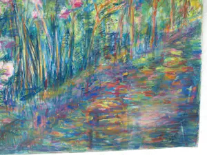 Bessel Kok - Pastelkrijt , ‘Bloementuin’ – 1989 kopen? Bied vanaf 70!