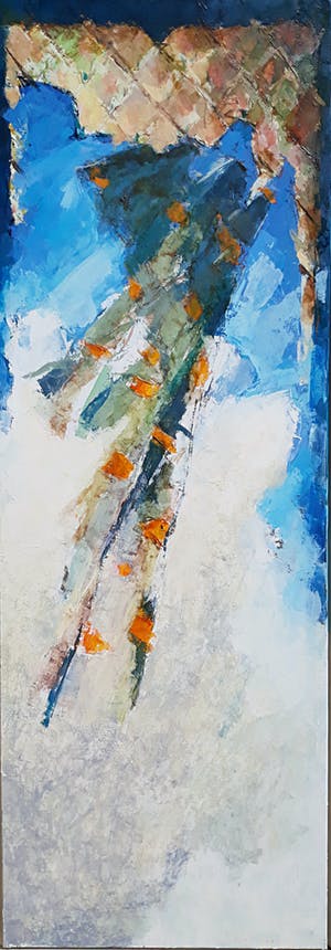 Richard Smeets - Abstracte compositie, olieverf op doek (mooi ingelijst, zeer groot) kopen? Bied vanaf 1100!