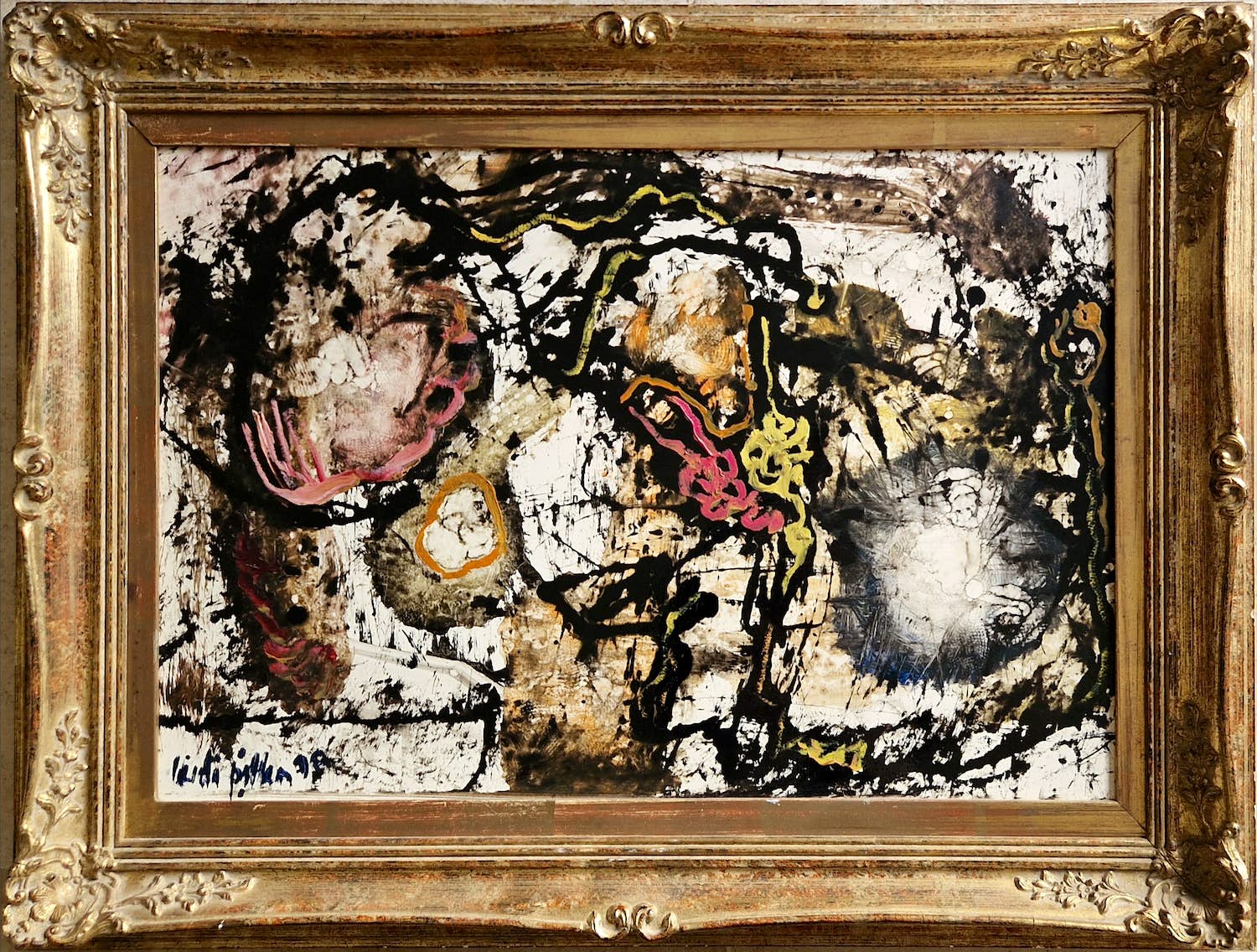 Rudi Pillen - Olieverf in barokke lijst (1978) verkocht voor € 685!