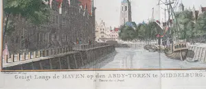 Isaac Tirion - Middelburg Stadsgezicht Gravure Tirion Lange Jan 1753 kopen? Bied vanaf 25!