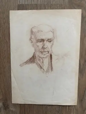 Albert Mulder - Albert BJ Mulder (1889-1987) - portret van een oudere man kopen? Bied vanaf 25!