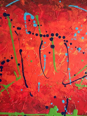John Foppen - Symphony in Green / Red. #02. kopen? Bied vanaf 195!