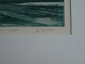 Huub Scheres - Ets , Aankomst in de avond – gesigneerd & ingelijst – 1979 – nr 2 van 10 kopen? Bied vanaf 10!