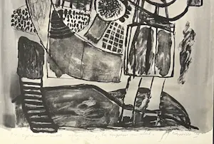 Corneille - De zonnebadende vrouw -Uniek exemplaar Met de hand geaquarelleerde lithografie kopen? Bied vanaf 1800!