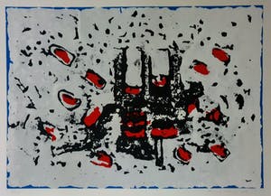 Frank Lodeizen - Zonder Titel - zeefdruk - 1989 - 200ex. kopen? Bied vanaf 1!