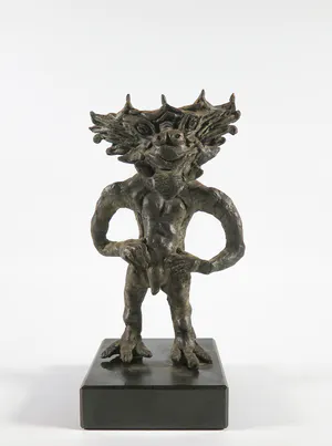 Buy Brons (Onbekend) - Staand duivelsfiguur? Bid from 200!