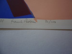 Frank Rosen - Zeefdruk uit 1988, titel, "A Love You". kopen? Bied vanaf 15!