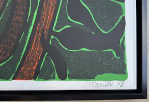 Buy Corneille - Litho: 'Compositie met poes en zonnebloem' (1998)? Bid from 650!