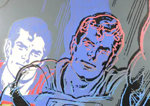 Andy Warhol - Zeefdruk, Superman uit de serie Myths - Ingelijst (Groot) kopen? Bied vanaf 1!