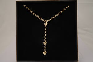 2574 - Fraai geel-gouden dames Halssierraad met ankerschakels - 14krt kopen? Bied vanaf 400!