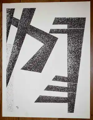 Toon Kelder - Litho - Abstract - 1965 verkocht voor € 40!
