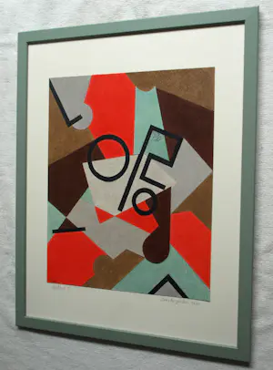 Doorlie Gerdes - Ingelijste potloodtekening , Tekens – 2020 - Lijst, 53 x 43 cm. kopen? Bied vanaf 100!