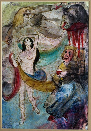 Jozef Bossaert - Gemengde techniek , “De dans van Salomé” – gesigneerd - 1985 kopen? Bied vanaf 10!