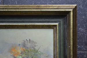 Niet of onleesbaar gesigneerd - Landschap met boerderijen - Olieverf op doek kopen? Bied vanaf 10!