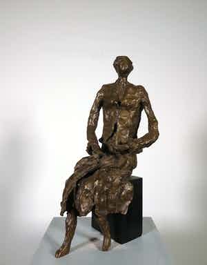 Wil Willemsen - Brons, Zittende dame verkocht voor € 1!