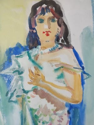 Freek van den Berg - Portret van een dame kopen? Bied vanaf 90!