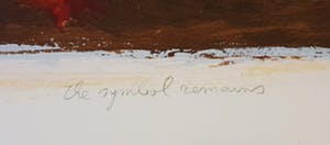 Hans Vanhorck - zeefdruk, The symbol remains, opl.102 kopen? Bied vanaf 20!