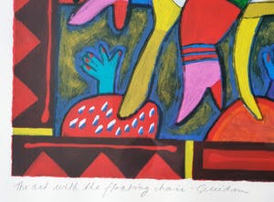 Clemens Briels - The act with the floating chair | Ingelijst kopen? Bied vanaf 95!