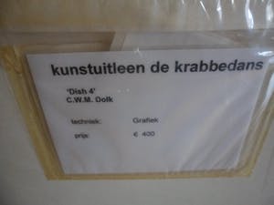Cees Dolk - Zeefdruk. Titel, " Dish 4 ". kopen? Bied vanaf 40!